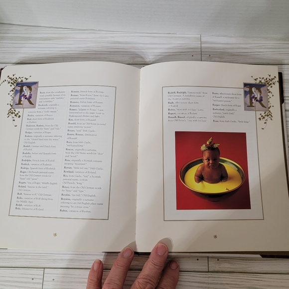 1997 Anne Geddes Baby Names Keepsake Hardback Book 144 Pages Like New Condition - Picture 9 of 9